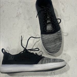 Under Armour Black and White Athletic Shoes